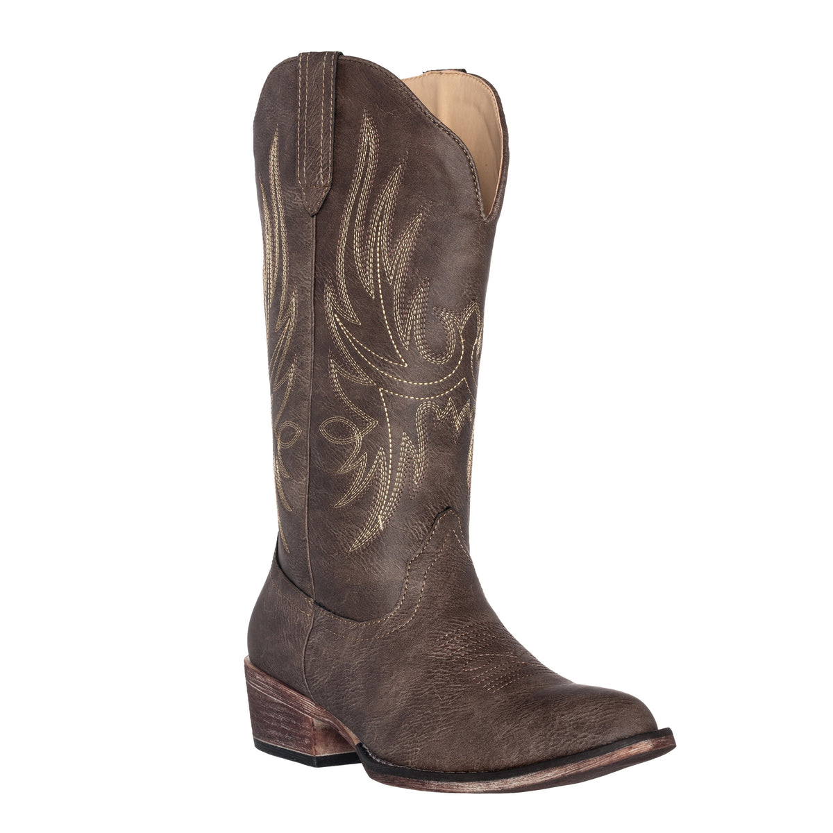 DALLAS - BROWN High Cowboy Boots