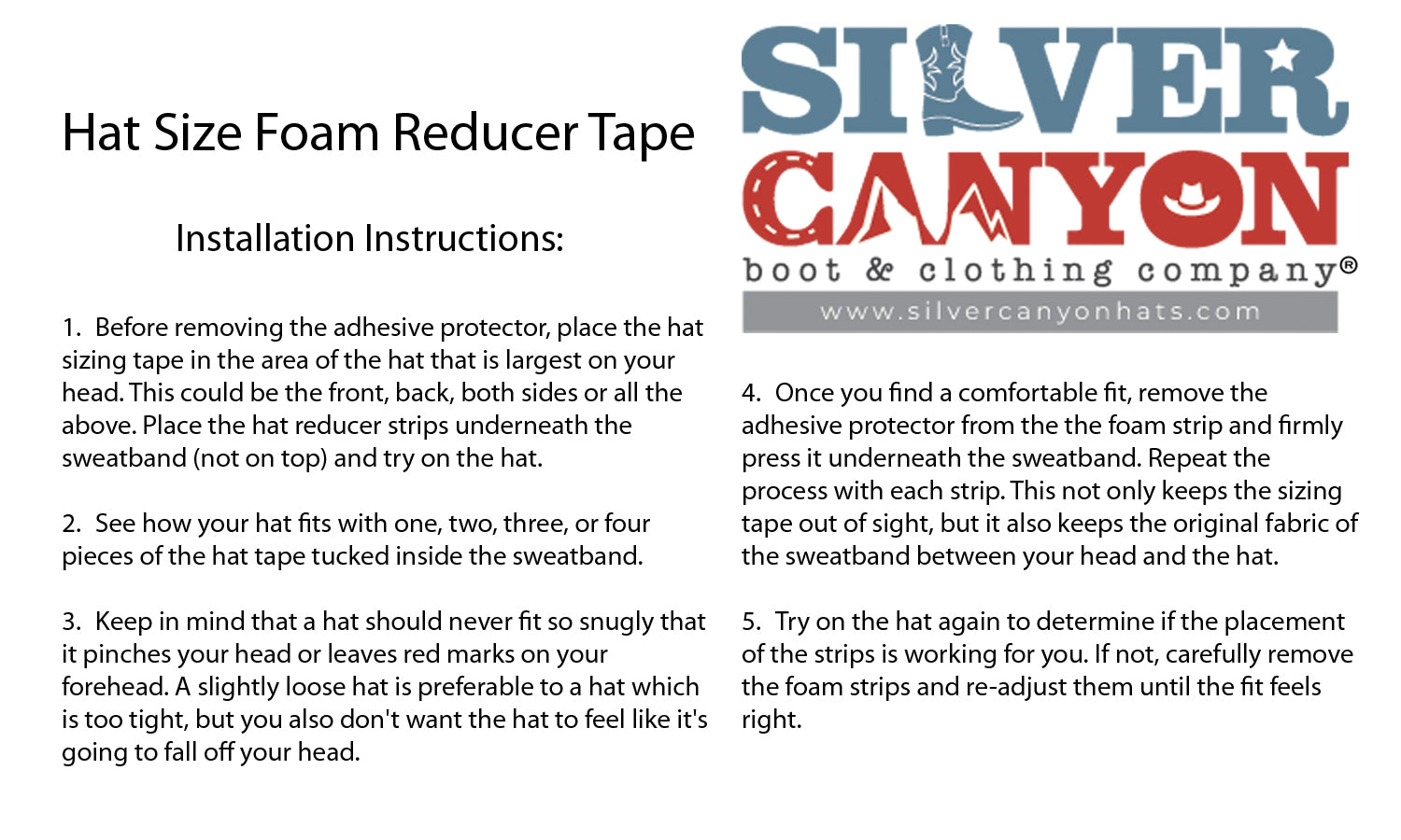 Cardani Hat Sizer Reducer Insert-Cut into Band or Strips-White at   Women's Clothing store
