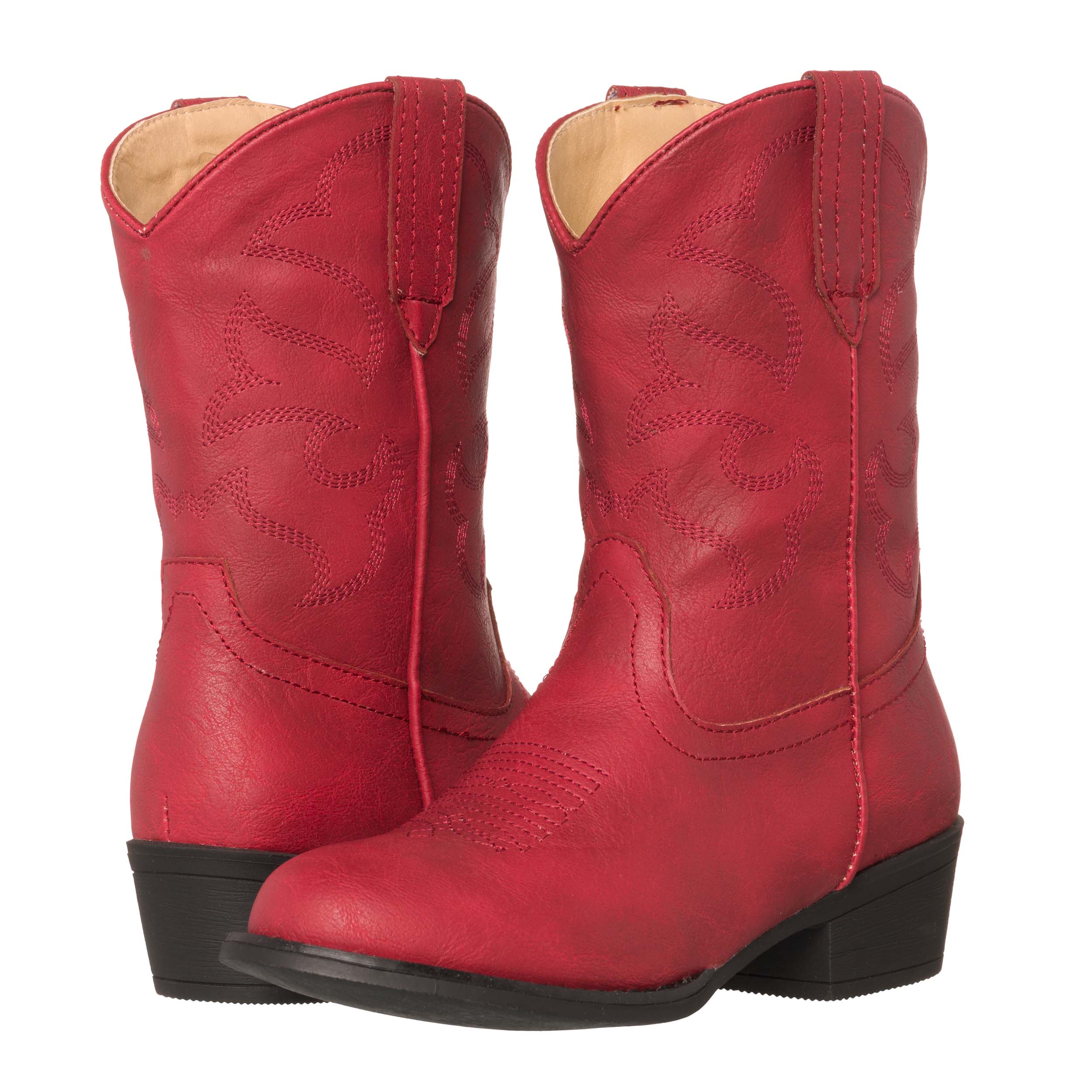 Children Western Kids Cowboy Boot Monterey Red for Girls by