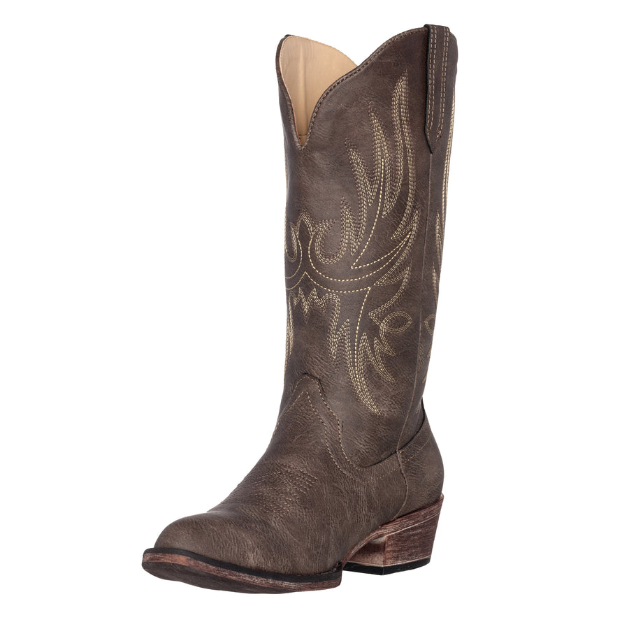 Women's Western Cowgirl Cowboy Boot  Brown Dallas Pointed Toe by Silv –  westernoutlets