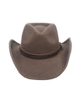 Western Hat Band for Cowboy Hats by Silver Canyon, Brown Leather with Brown Lacing