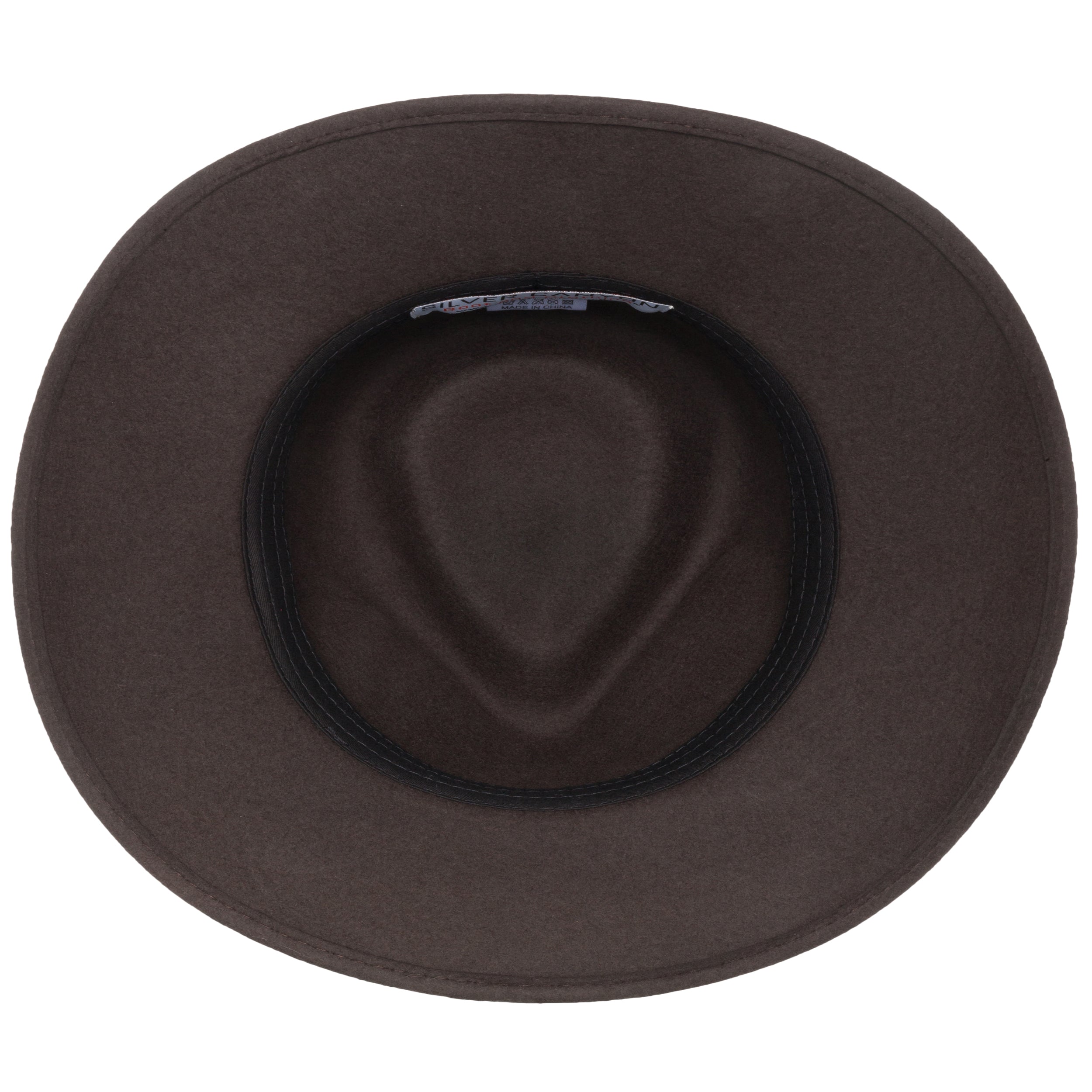 Men's Indiana Outback Fedora Hat |Brown Crushable Wool Felt by