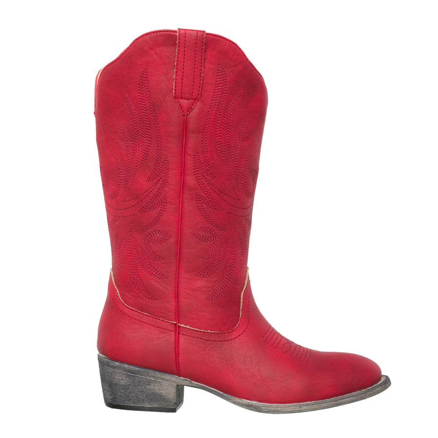  Georgia Women's Red Cowboy Boots Red / 9.5