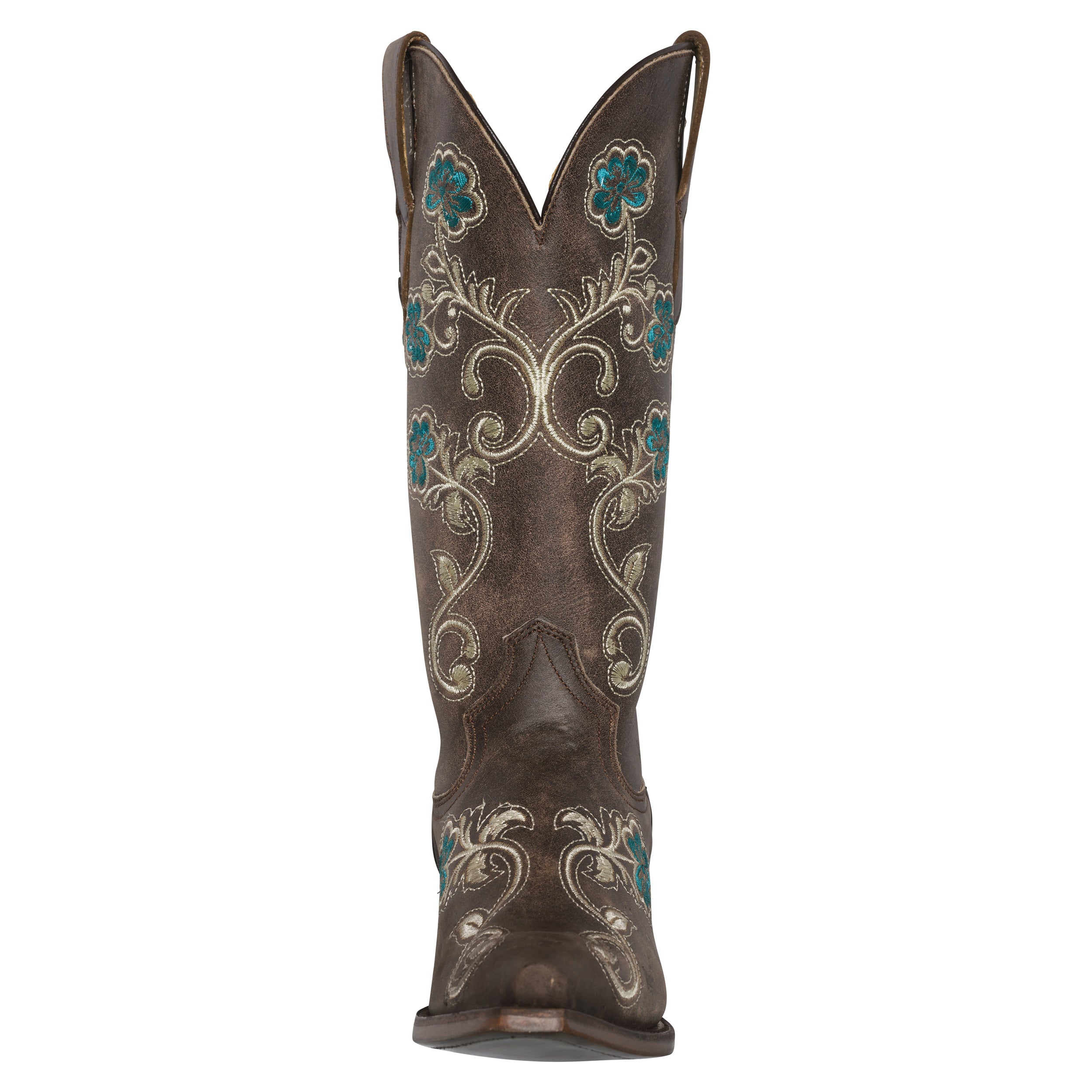 Turquoise and hotsell brown cowgirl boots