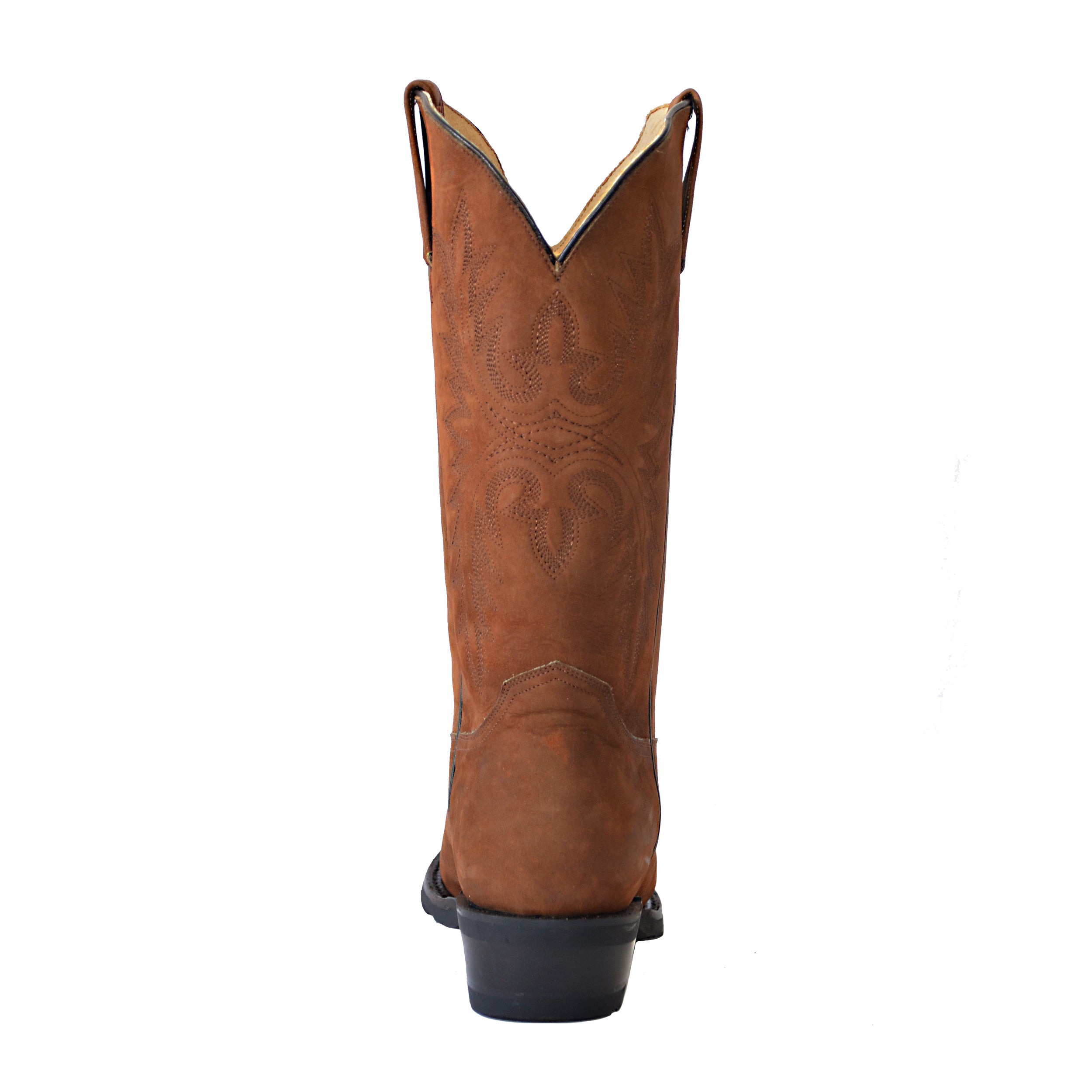 Mens Western Leather Cowboy Boots, Duke Heritage Round Toe by