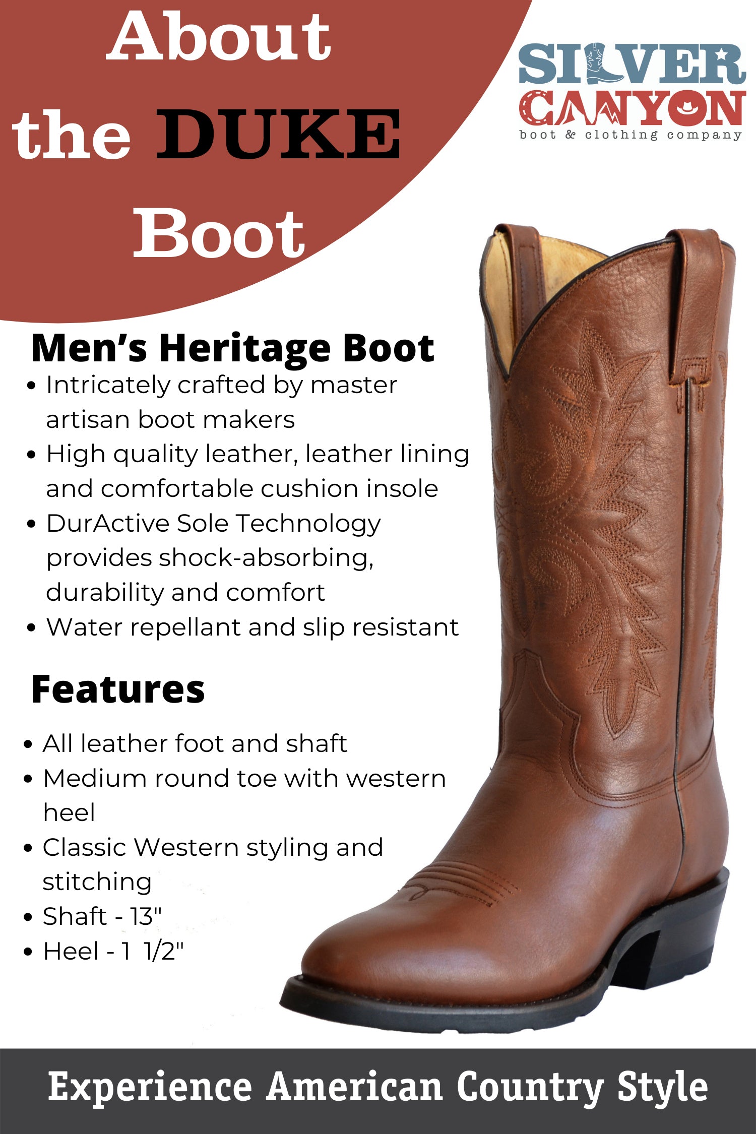 Black slip resistant outlet cowboy boots